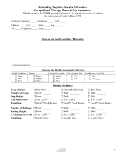 RTGM OT Home Safety Assessment