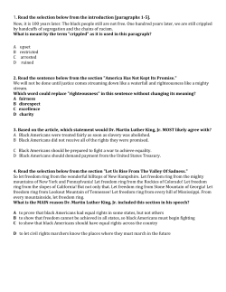 MLK English Quiz