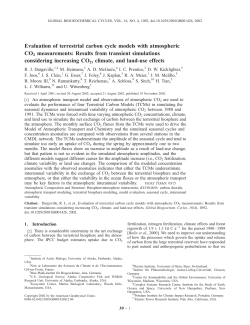 Evaluation of terrestrial carbon cycle models with