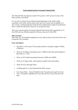 Loch Lomond and the Trossachs National Park