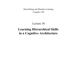 Learning Hierarchical Skills in a Cognitive Architecture