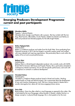 Emerging Producers Development Programme