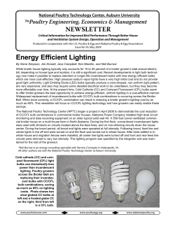 Energy Efficient Lighting - Alabama Cooperative Extension System