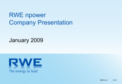RWE npower - npower Media Centre
