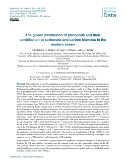 Social S - Earth System Science Data