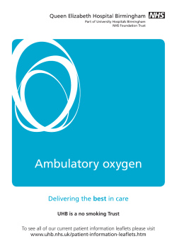 Ambulatory oxygen - University Hospitals Birmingham NHS