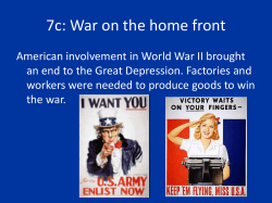 7c: War on the home front
