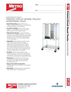 Printed Circuit Board T rucks Horizontal Hold PRINTED