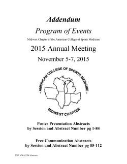MWACSM-Abstracts