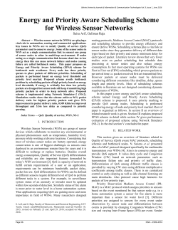 Energy and Priority Aware Scheduling Scheme for