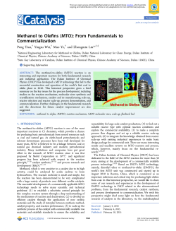 Methanol to Olefins (MTO): From Fundamentals