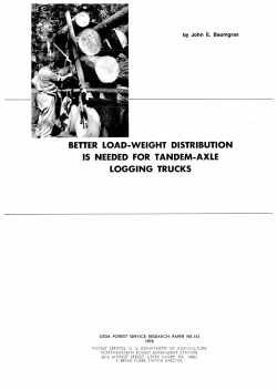 better load-weight distribution is needed for tandem
