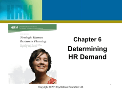 HR Demand HR demand - Strategic Human Resource Planning