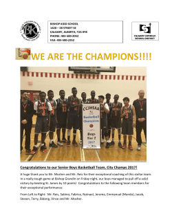 Congratulations to our Senior Boys Basketball Team, City Champs
