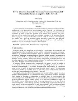 Power Allocation Scheme for Secondary User under Primary Full