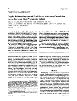 Doppler echocardiography of fetal ductus arteriosus