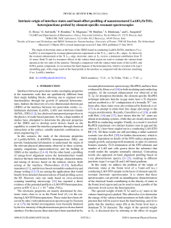 Intrinsic origin of interface states and band