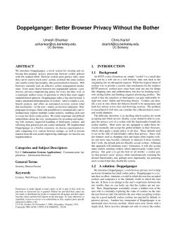 Doppelganger: Better Browser Privacy Without the