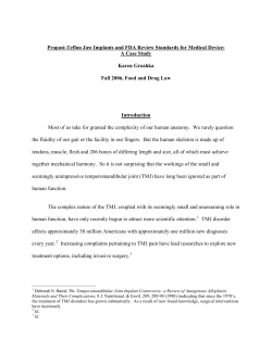 Propast-Teflon Jaw Implants and FDA Review Standards for Medical
