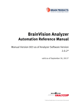 BrainVision Analyzer