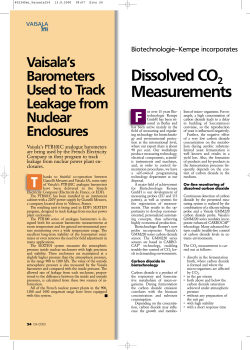 Dissolved CO2 Measurements