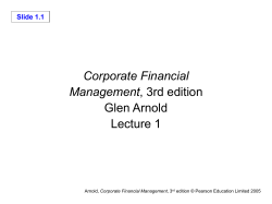 Corporate Financial Management