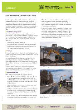 Controlling dust during demolition