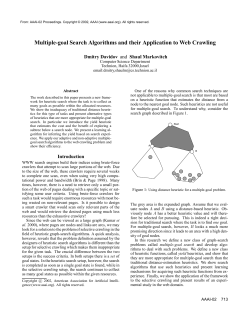 Multiple-Goal Search Algorithms and their Application to Web