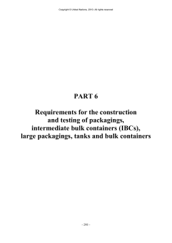 PART 6 Requirements for the construction and testing of