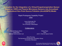 Evaluation of the Integration of a Virtual Evapotranspiration Sensor