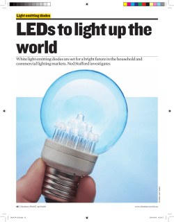 White light emitting diodes are set for a bright future in