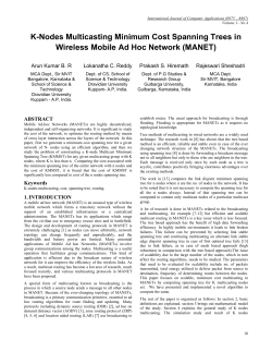 K-Nodes Multicasting Minimum Cost Spanning Trees in