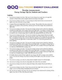 Morning announcements - Baltimore City Public Schools