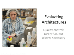 Evaluating Architecture