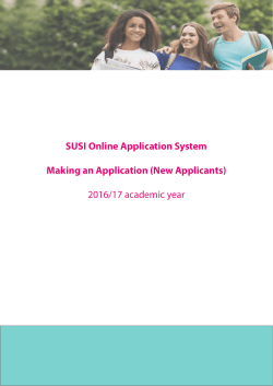 Application form Guide 2016-2017