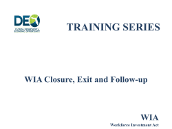 WIA Exit