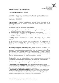Higher National Unit Specification