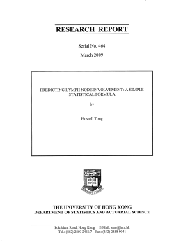 Predicting lymph node involvement