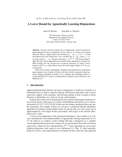 A Lower Bound for Agnostically Learning Disjunctions