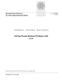 Solving Pseudo-Boolean Problems with