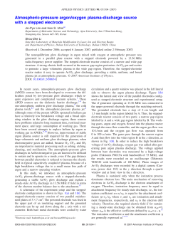 Atmospheric-pressure argon/oxygen plasma