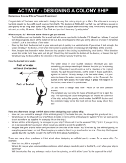Poster Activity: Designing a Colony Ship
