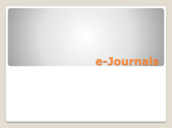 e-Journals