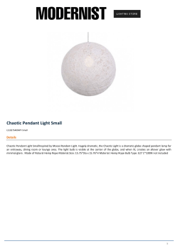 Chaotic Pendant Light Small