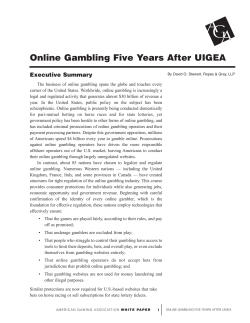 Online Gambling Five Years After UIGEA