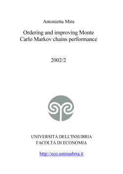 Ordering and improving Monte Carlo Markov chains performance