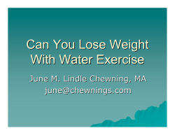 Can You Lose Weight With Water Exercise