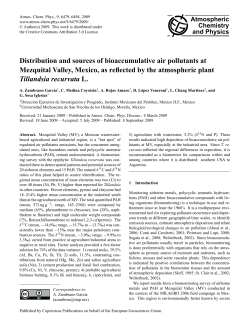 Distribution and sources of bioaccumulative air pollutants at