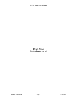 2007, Blade Edge Software Drop Zone Design Document v1