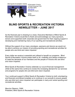Tennis - Blind Sports Victoria